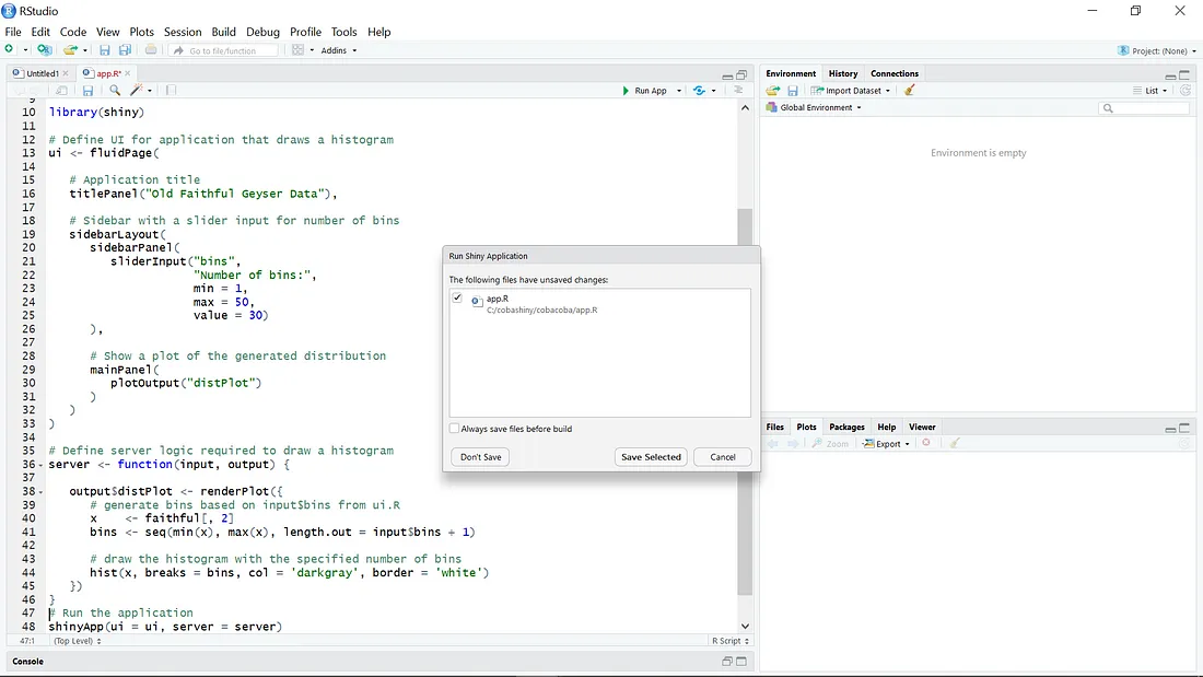 An Excel window with data about countries